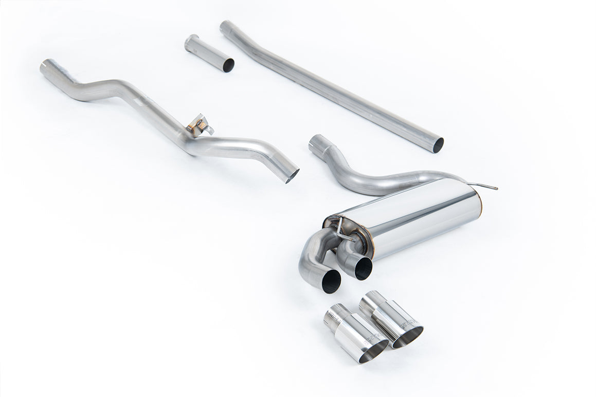 Milltek Sport Audi Coupe UR Downpipe-back, Non-Resonated, Polished (MCXAU104)
