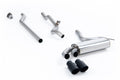 Milltek Sport Audi Coupe UR Downpipe-back, Non-Resonated, Cerakote Black (MCXAU105)