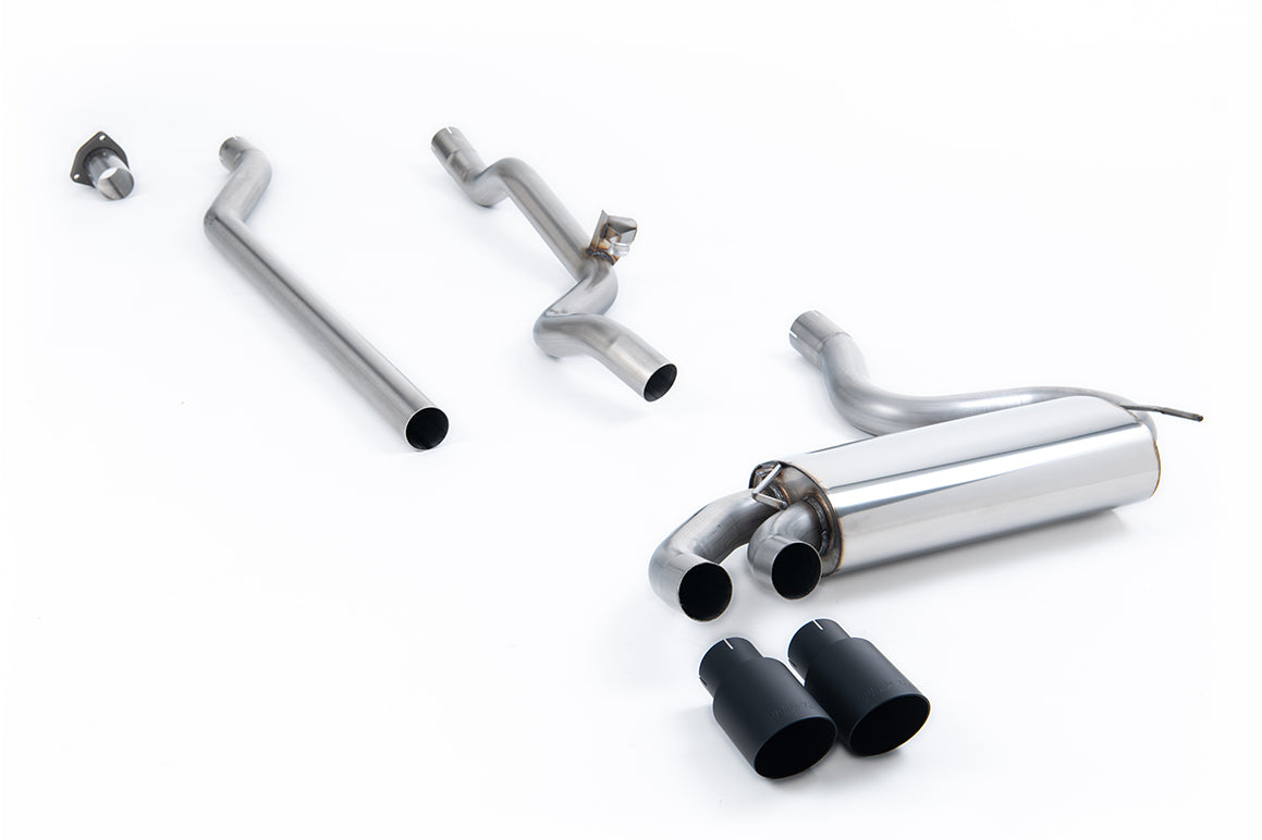 Milltek Sport Audi Coupe UR Downpipe-back, Non-Resonated, Cerakote Black (MCXAU105)