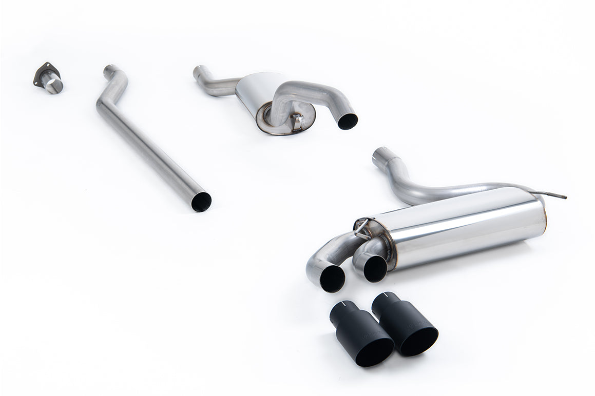 Milltek Sport Audi Coupe UR Downpipe-back, Resonated, Cerakote Black (MCXAU106)