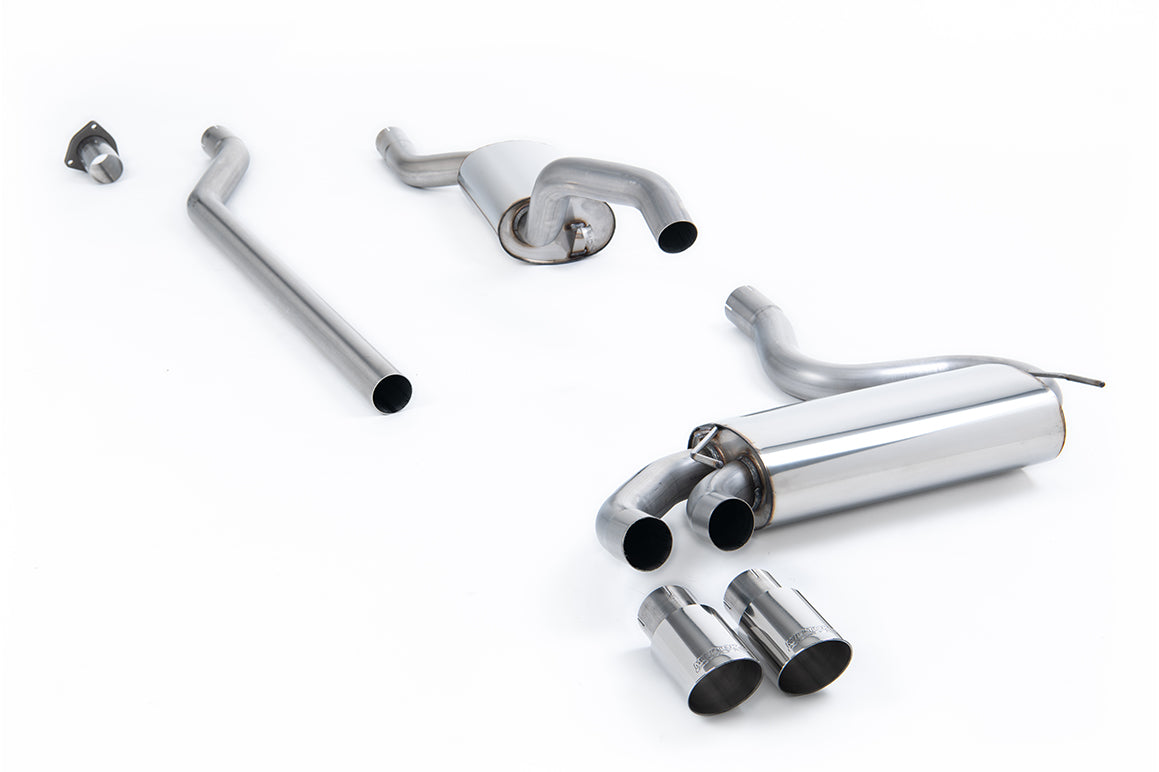 Milltek Sport Audi Coupe UR Downpipe-back, Resonated, Polished (MCXAU107)