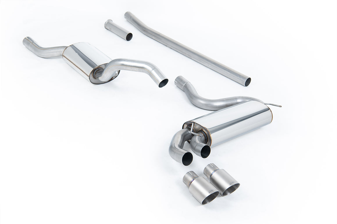 Milltek Sport Audi Coupe UR Downpipe-back, Resonated, Titanium (MCXAU109)