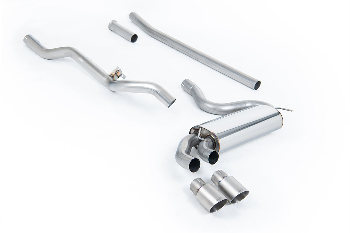 Milltek Sport Audi Coupe UR Downpipe-back, Non-Resonated, Titanium (MCXAU110)