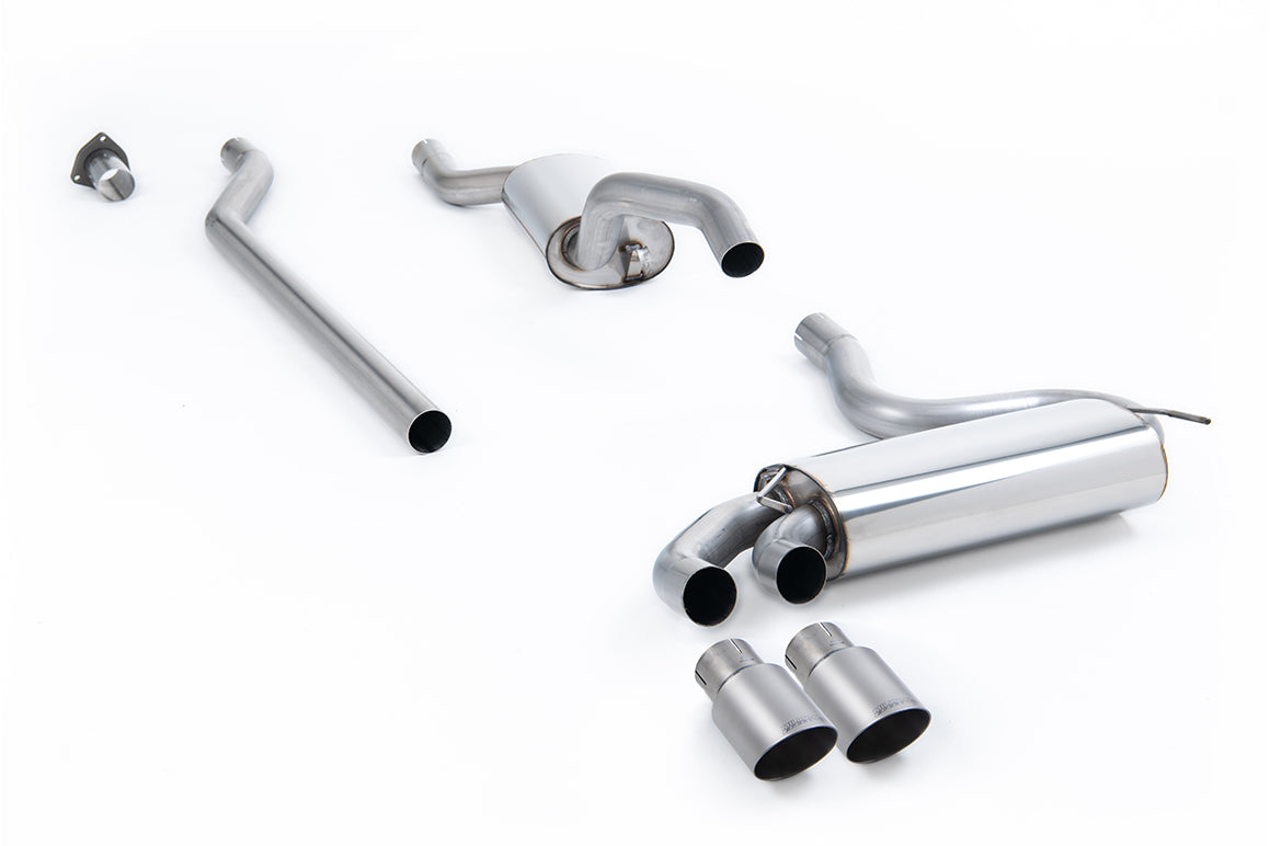 Milltek Sport Audi Coupe UR Downpipe-back, Resonated, Titanium (MCXAU111)
