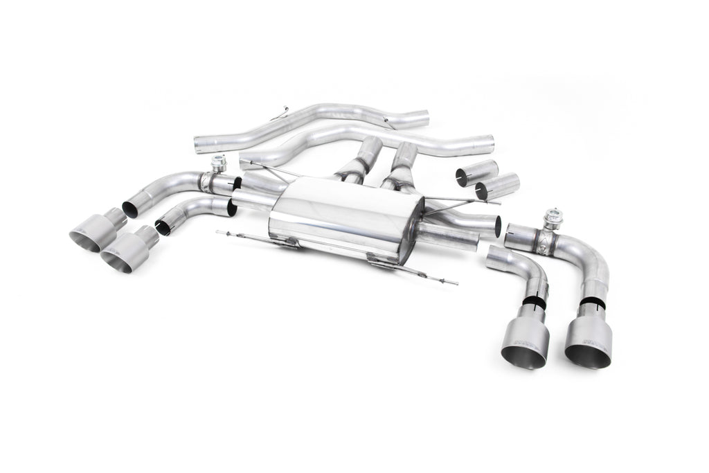 Milltek Sport Alfa Romeo Giulia Quadrifoglio Front Pipe-back, Valved (SSXAR003)