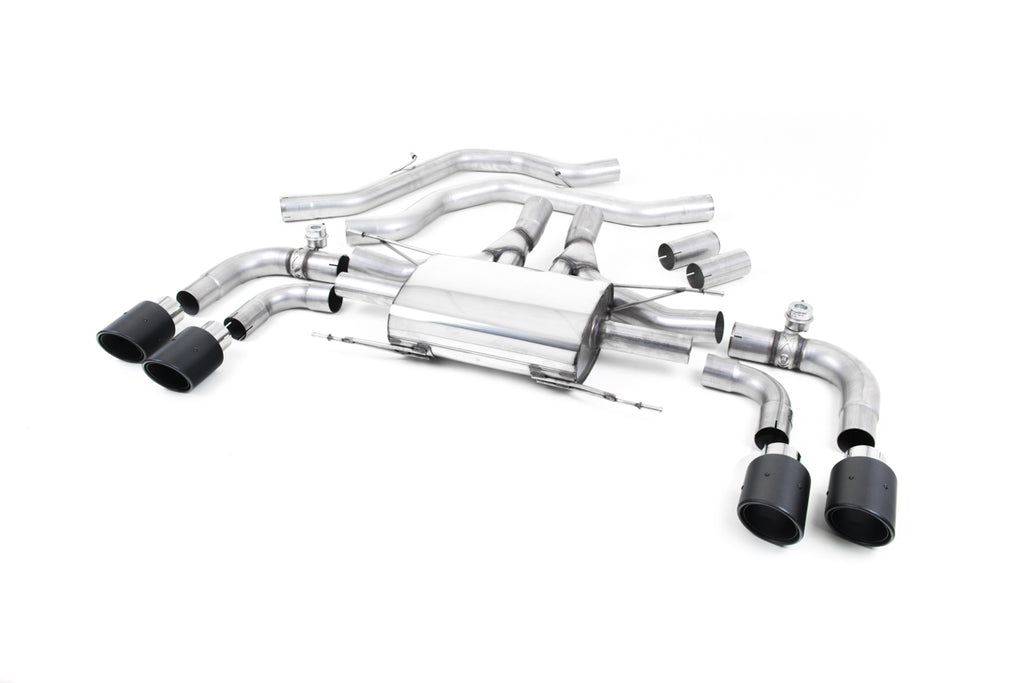 Milltek Sport Alfa Romeo Giulia Quadrifoglio Front Pipe-back, JET-100 Carbon (SSXAR005)