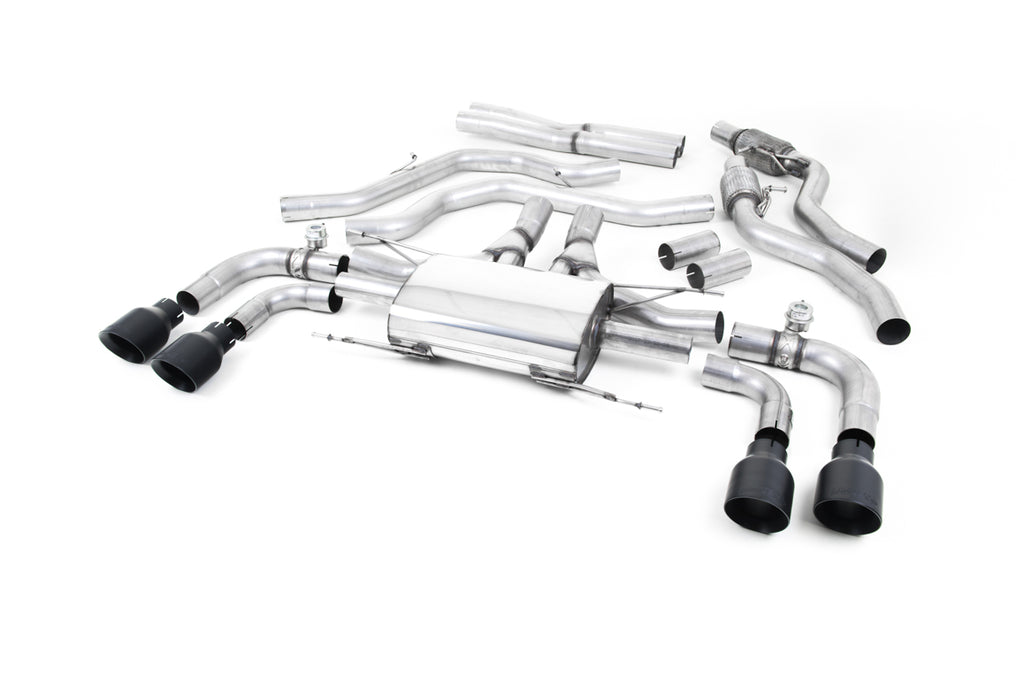 Milltek Sport Alfa Romeo Giulia Quadrifoglio Cat-back, Valved, GT-100 (SSXAR007)