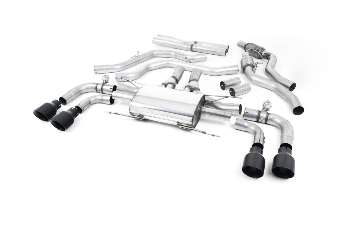 Milltek Sport Alfa Romeo Giulia Quadrifoglio Cat-back, Valved, GT-100 (SSXAR007)