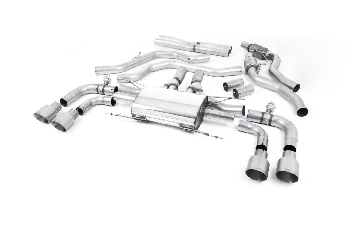 Milltek Sport Alfa Romeo Giulia Quadrifoglio Cat-back, Valved, GT-100 (SSXAR008)