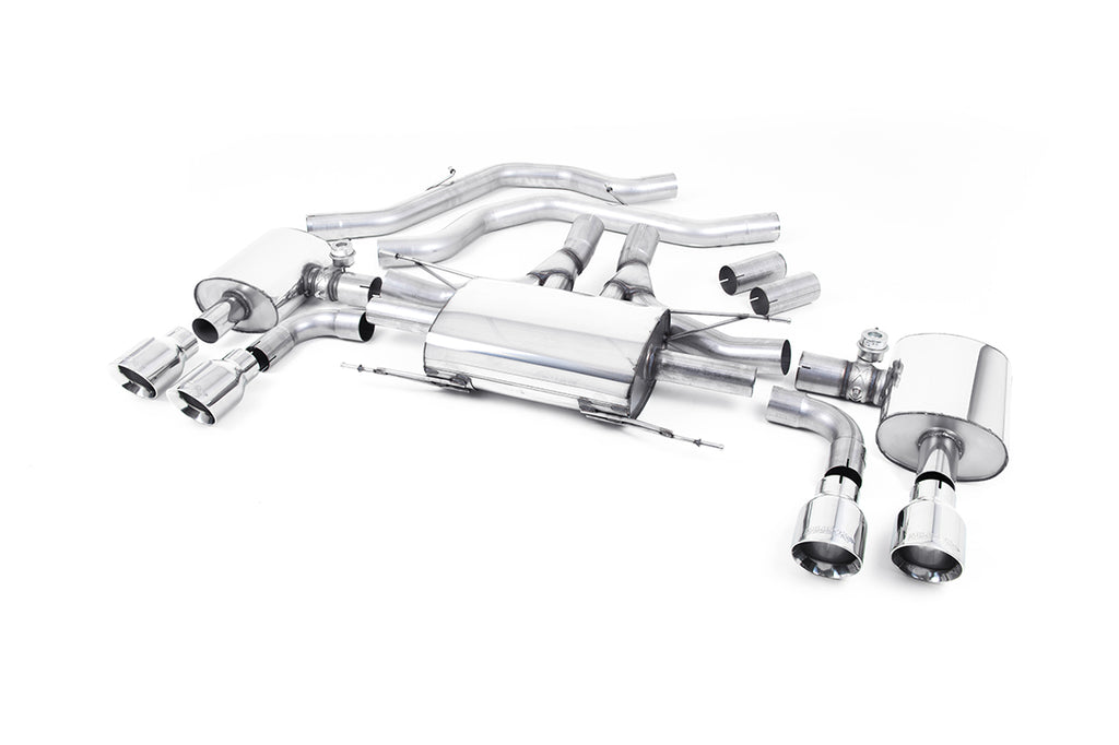Milltek Sport Alfa Romeo Giulia Quadrifoglio Front Pipe-back, Valved (SSXAR12)