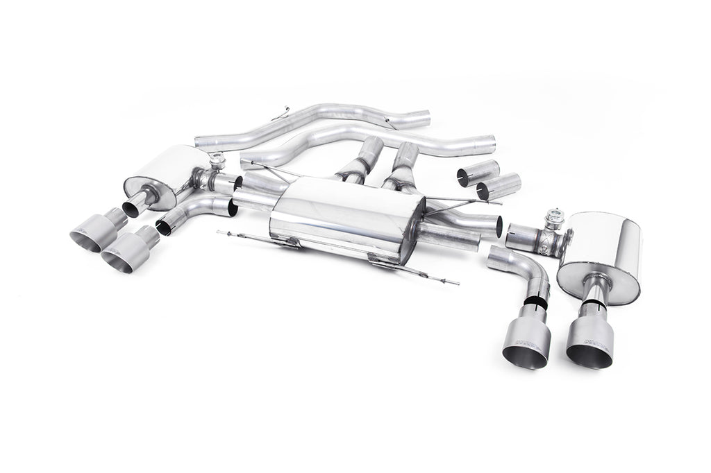 Milltek Sport Alfa Romeo Giulia Quadrifoglio Front Pipe-back, Valved (SSXAR14)