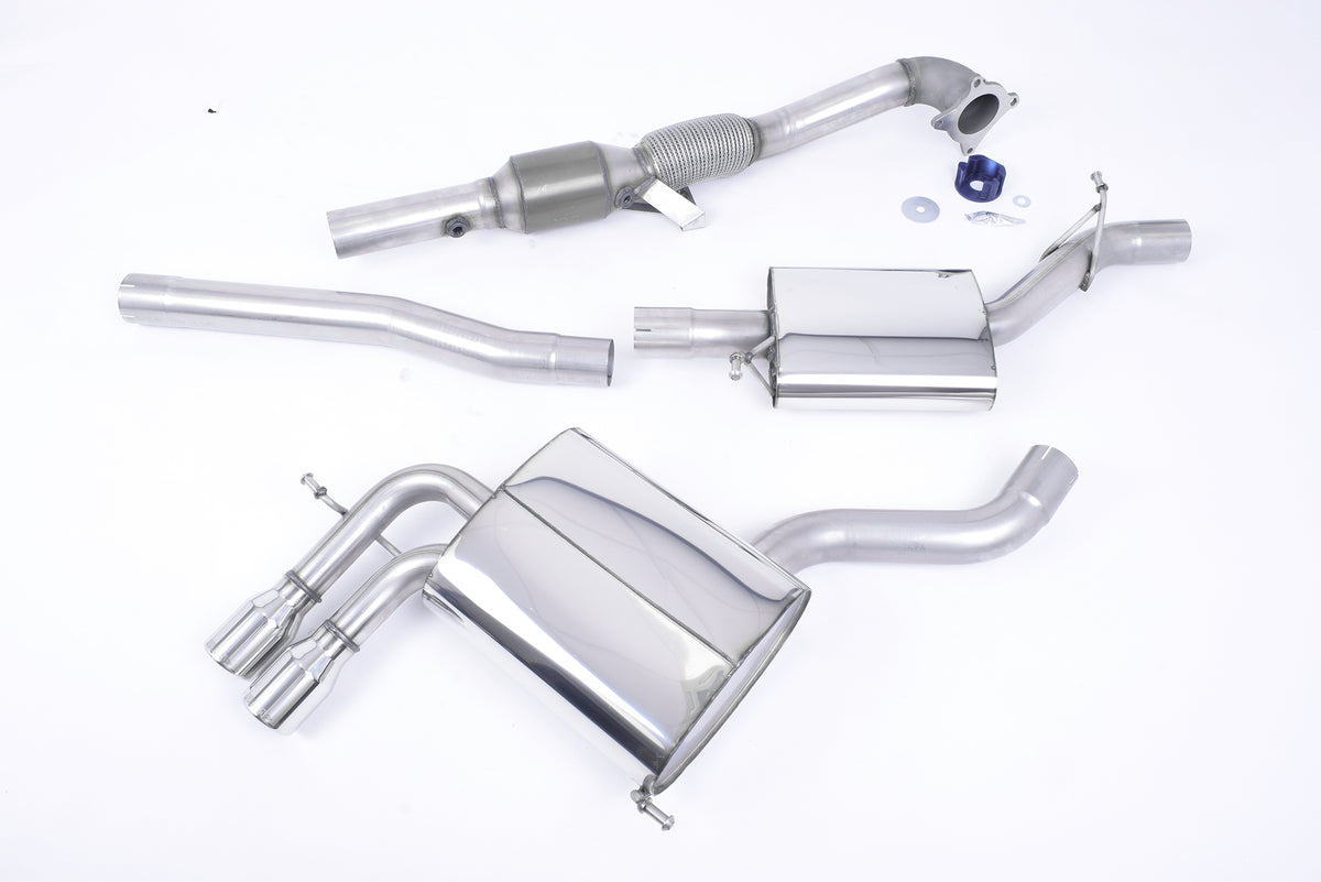 Milltek Sport Audi A3 Turbo-back including Hi-Flow Sports Cat, Resonated (SSXAU044)