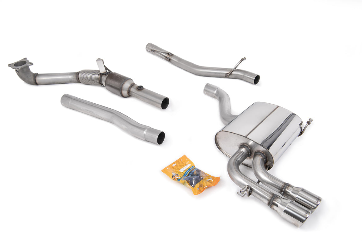 Milltek Sport Audi A3 Turbo-back including Hi-Flow Sports Cat, Non-Resonated (SSXAU087)