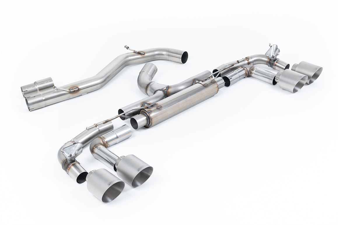 Milltek Sport Audi S3 OPF/GPF-back, Non-Res, Race, GT-115 Brushed Titanium (SSXAU1014)