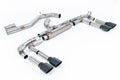 Milltek Sport Audi S3 Cat-back, Non-Resonated, Race, Cerakote Black (SSXAU1018)