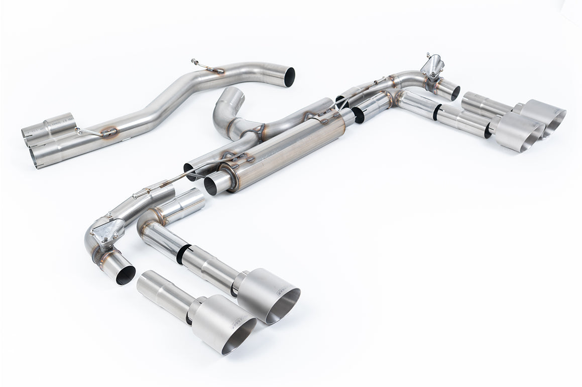 Milltek Sport Audi S3 OPF/GPF-back, Non-Res, Race, GT-115 Brushed Titanium (SSXAU1021)