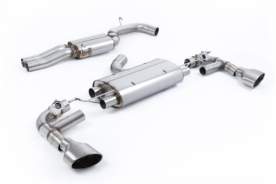 Milltek Sport Audi TT Mk3 TTRS OPF/GPF-back, Resonated, Brushed Titanium (SSXAU1032)