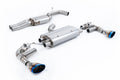Milltek Sport Particulate Filter-back - Audi TT Mk3 TTRS 2.5TFSI Quattro (OPF/GPF Models) - 80mm Resonated Cat Back with Burnt / Blue Titanium Trims - EC Approved