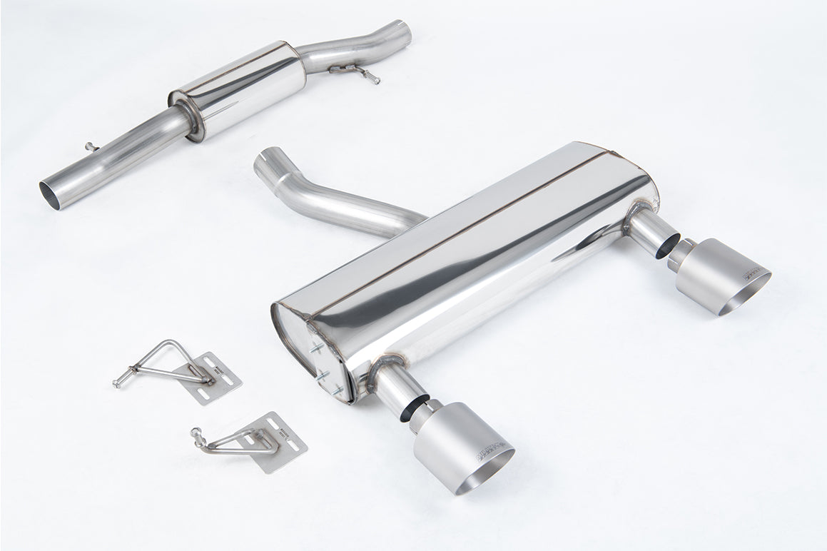 Milltek Sport Audi TT Cat-back, Resonated, GT-115 Brushed Titanium (SSXAU1038)