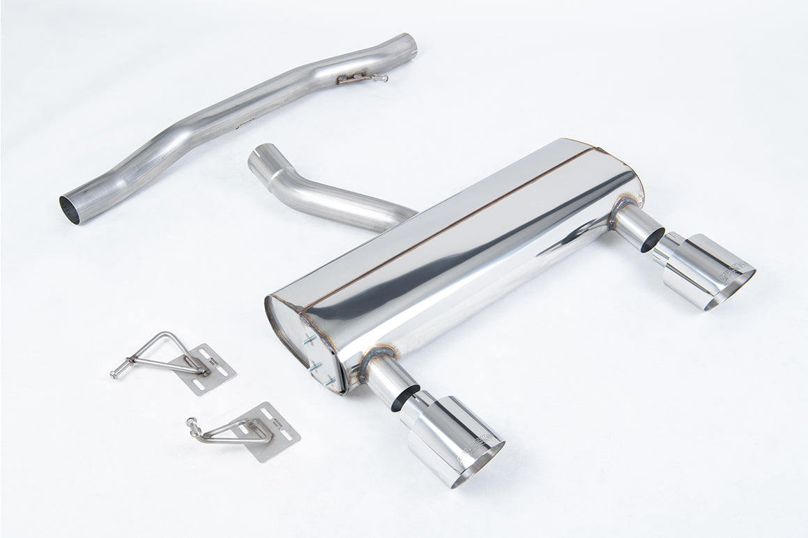 Milltek Sport Cat-back - Audi TT 3.2 V6 quattro Coupe & Roadster - Non Resonated (louder) with Polished GT-115 Tips