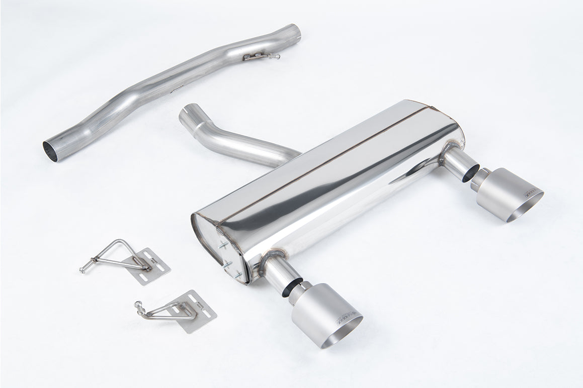 Milltek Sport Cat-back - Audi TT 3.2 V6 quattro Coupe & Roadster - Non Resonated (louder) with Brushed Titanium GT-115 Tips