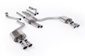Milltek Sport Audi A6 Cat-back, Resonated, Quad GT-100 Polished (SSXAU1055)