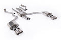 Milltek Sport Audi A6 Cat-back, Resonated, Quad GT-100 Brushed Titanium (SSXAU1057)