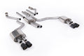 Milltek Sport Audi A6 Cat-back, Resonated, Quad JET-100 Carbon (SSXAU1059)