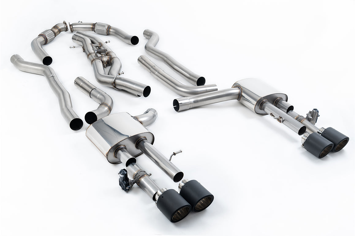 Milltek Sport Audi S8 D5 LWB Cat-back, Non-Res JET-115 Carbon (SSXAU1069)