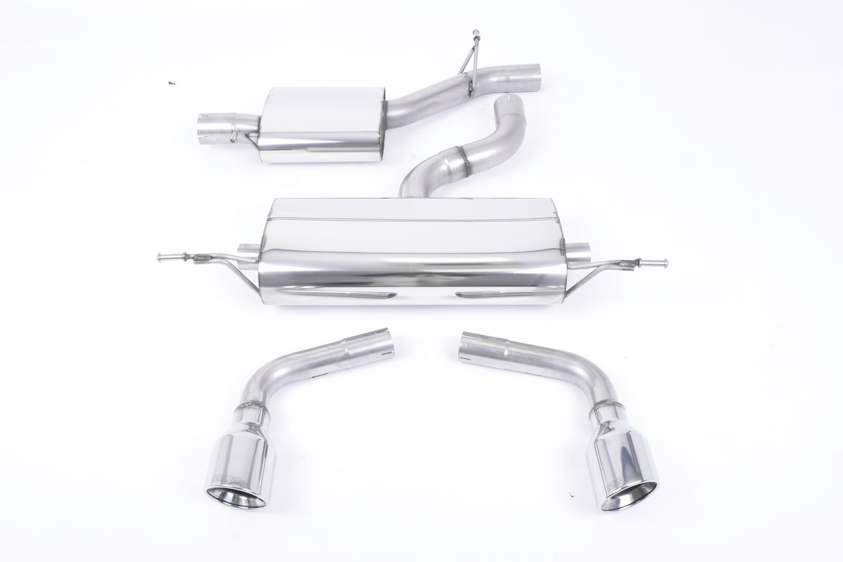 Milltek Sport Cat-back - Audi TT Mk2 3.2 quattro - Resonated (quieter). Dual-outlet