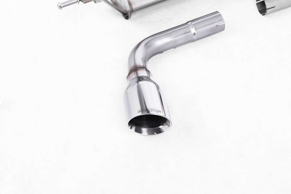 Milltek Sport Cat-back - Audi TT Mk2 3.2 quattro - Resonated (quieter). Dual GT-100