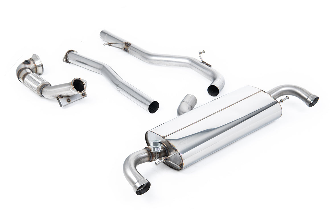 Milltek Sport Audi TT Mk2 Turbo-back excluding Hi-Flow Sports Cat, Race (SSXAU255)