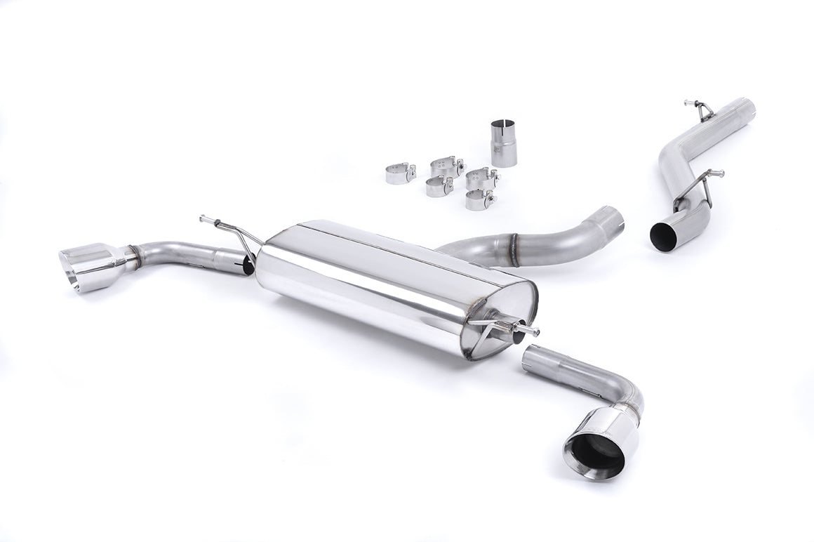 Milltek Sport Cat-back - Audi TT Mk2 3.2 quattro - Non-resonated (louder). Dual GT-100