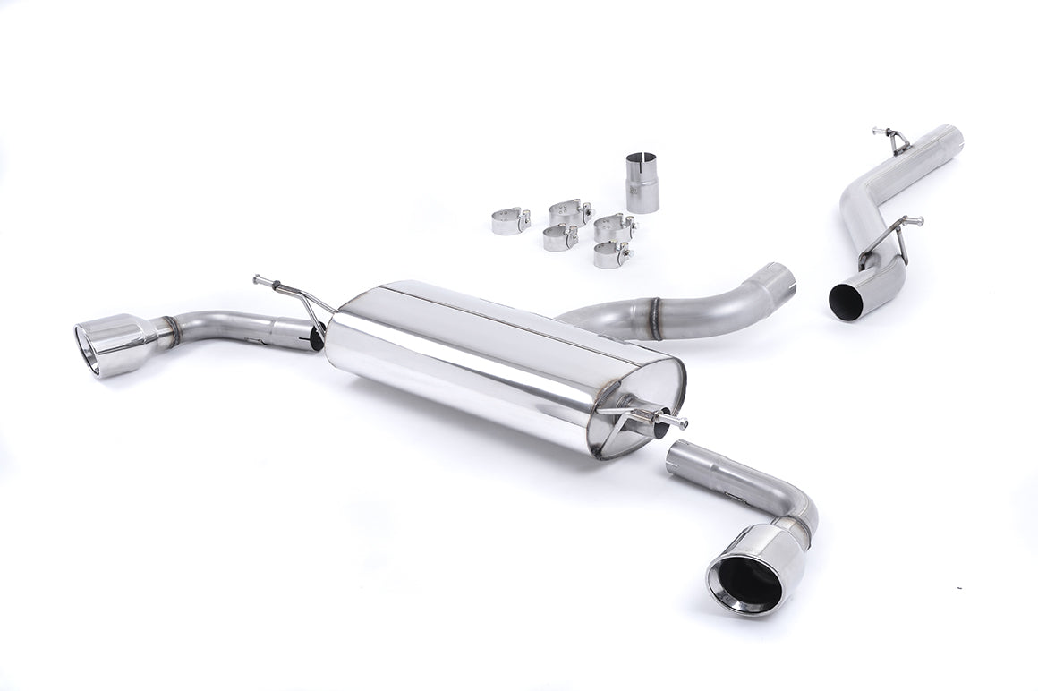 Milltek Sport Cat-back - Audi TT Mk2 3.2 quattro - Non-resonated (louder). Dual-outlet