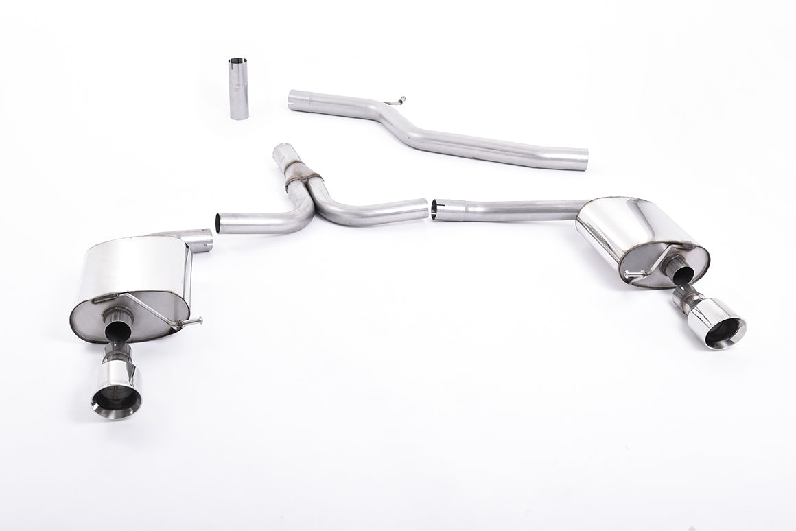 Milltek Sport Cat-back - Audi A4 3.0 TDi B8 quattro Saloon and Avant - Dual Outlet