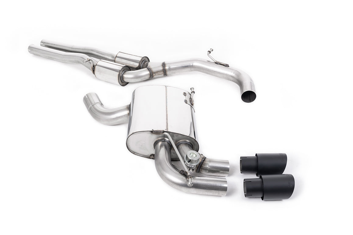 Milltek Sport Audi RS3 Cat-back, Cerakote Black (SSXAU278)