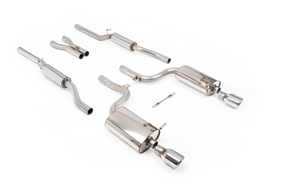 Milltek Sport Cat-back - Audi A4 / Audi S4 - Resonated (quieter)