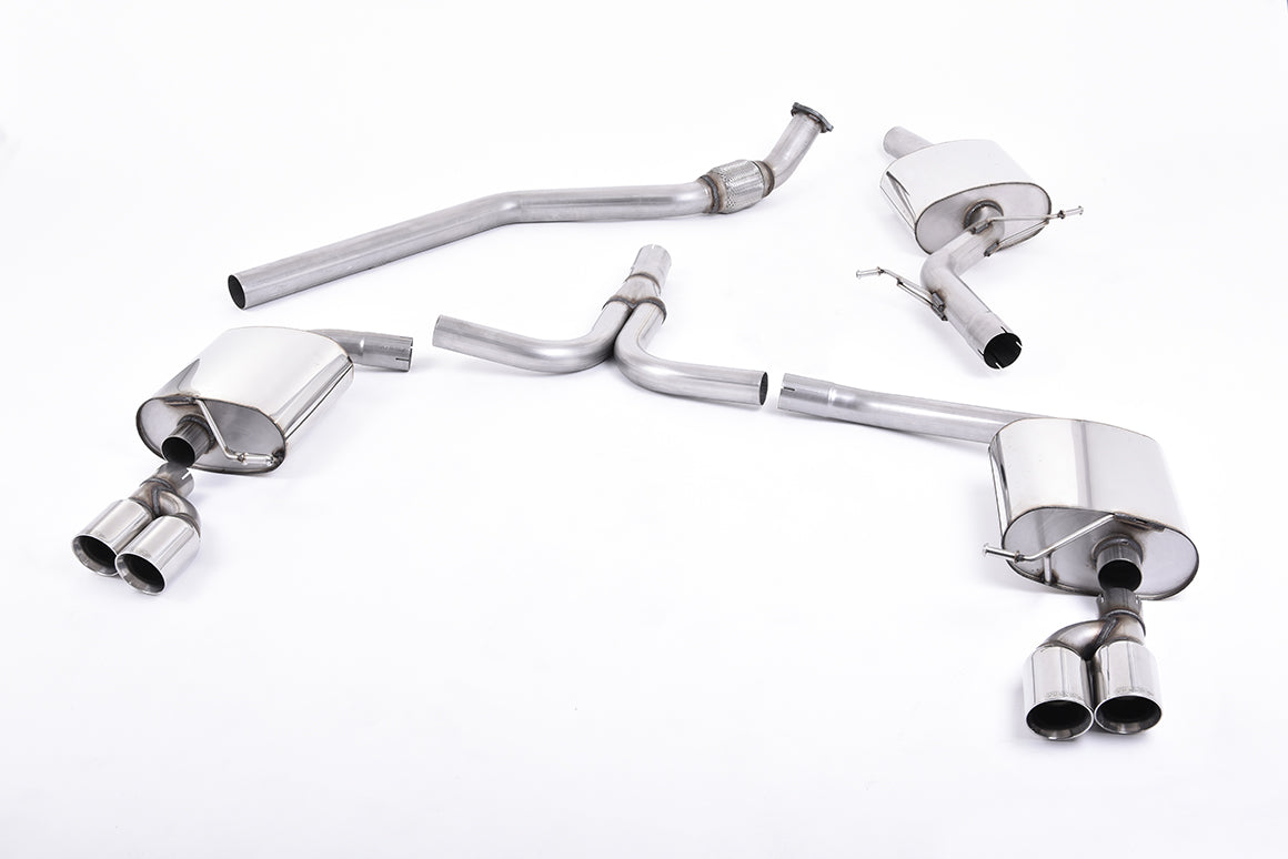 Milltek Sport Audi A4 / A5 Cat-back, Quad-outlet (SSXAU303)