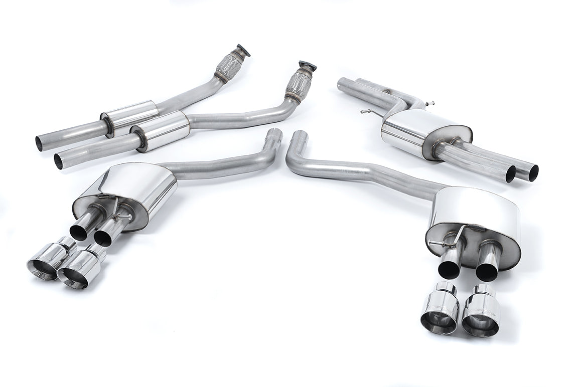 Milltek Sport Audi S6 / S7 Cat-back, Resonated, Polished (SSXAU332)