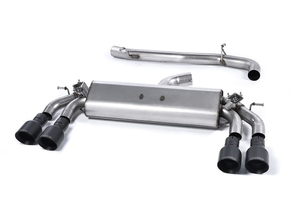 Milltek Sport Audi S3 Cat-back, GPF Back, Non-Resonated, Quad Cerakote Black (SSXAU392)