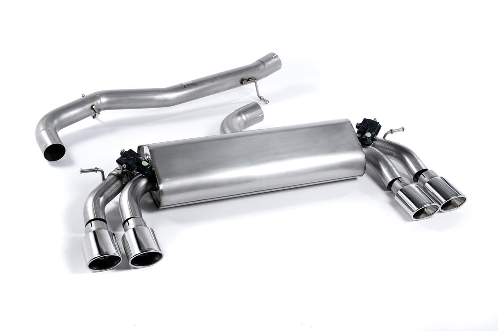 Milltek Sport Audi S3 Cat-back, Non-Resonated, Quad Oval Polished (SSXAU395)