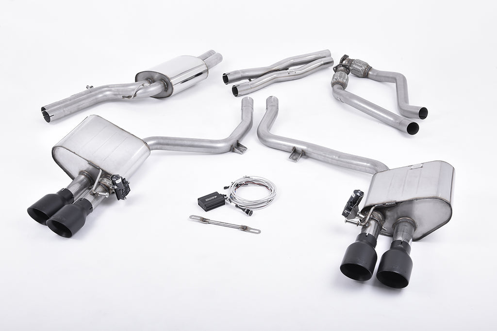 Milltek Sport Audi S4 / S5 Cat-back, Valved, Black (SSXAU406)