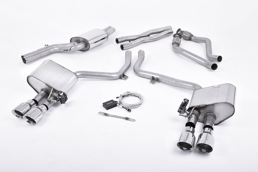 Milltek Sport Audi S4 / S5 Cat-back, Valved, Polished (SSXAU407)