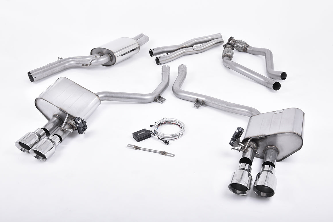 Milltek Sport Audi S4 / S5 Cat-back, Valved, Polished (SSXAU407)