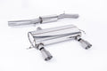 Milltek Sport Audi TT Cat-back, Resonated, Race, Dual GT-100 Titanium (SSXAU427)