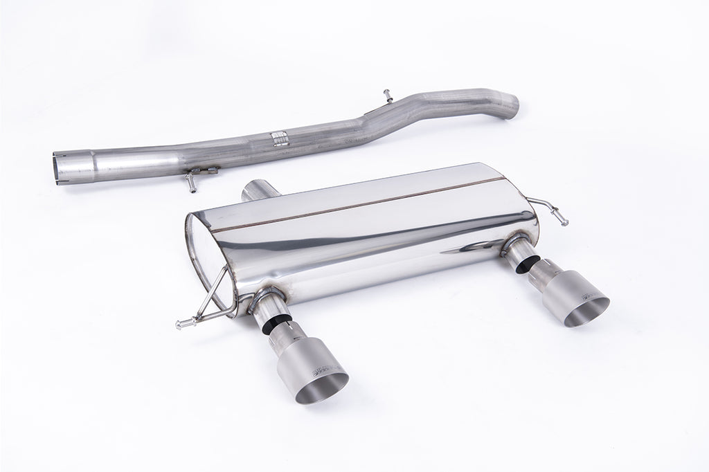Milltek Sport Audi TT Cat-back, Non-Resonated, Race, Dual GT-100 Titanium (SSXAU428)