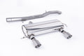 Milltek Sport Audi TT Cat-back, Non-Resonated, Race, Dual GT-100 Titanium (SSXAU428)