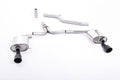 Milltek Sport Audi A4 Cat-back, Dual Cerakote Black (SSXAU438)