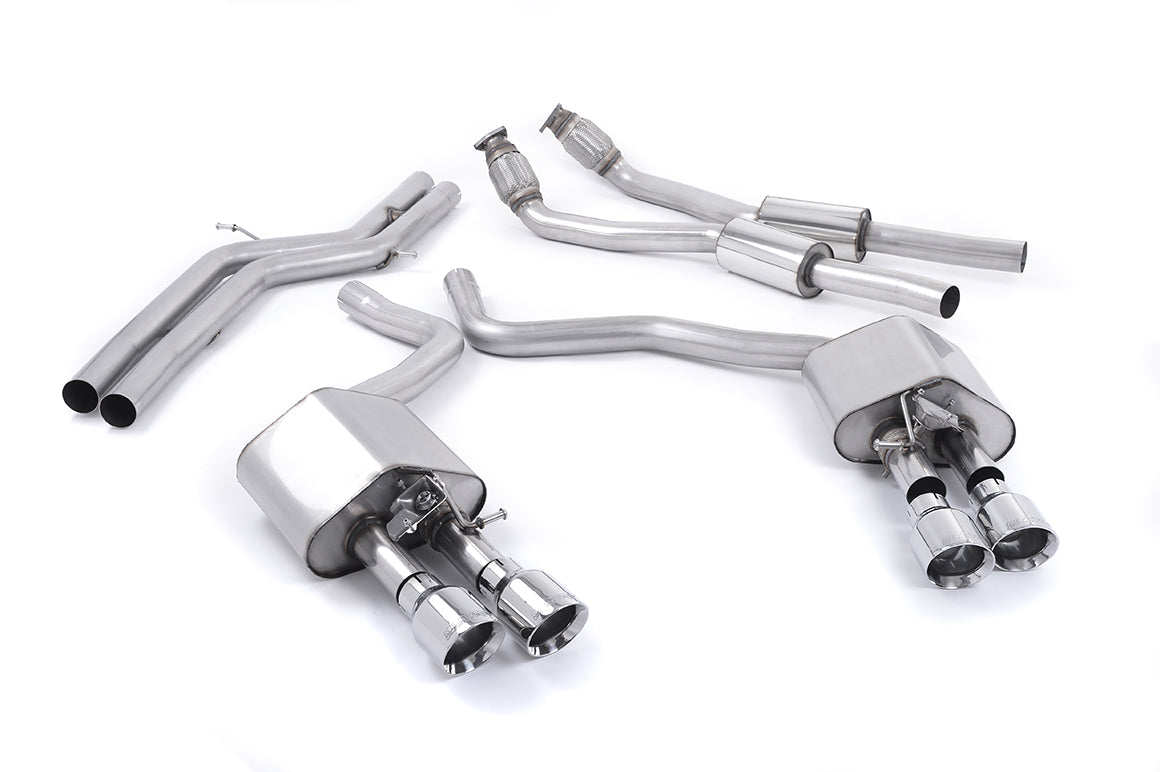 Milltek Sport Audi S6 / S7 Cat-back, Non-Resonated, Polished (SSXAU443)