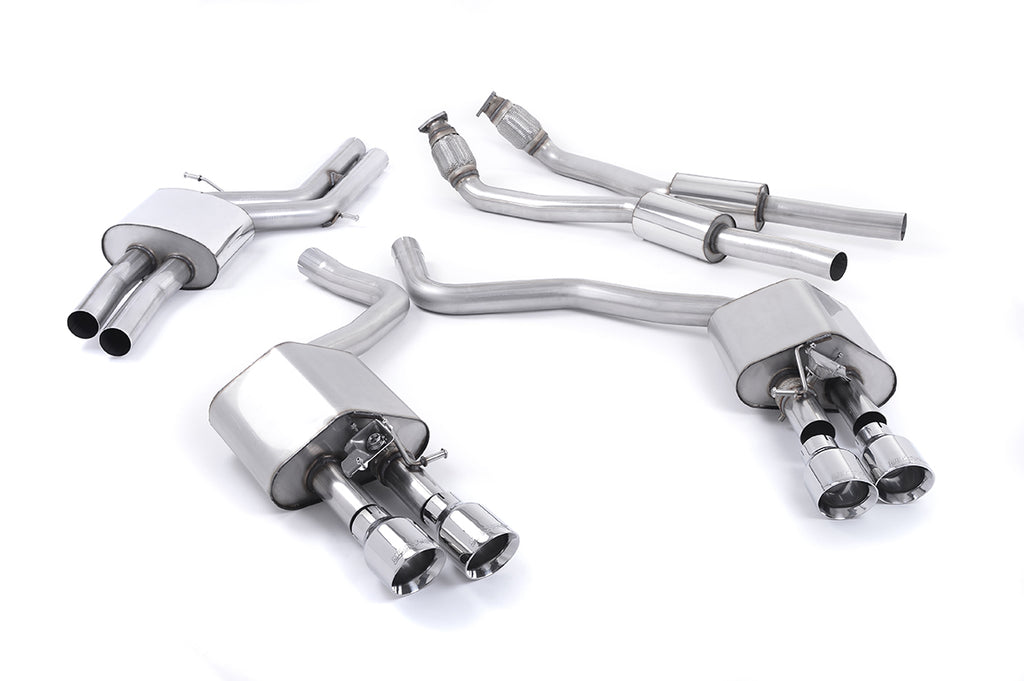 Milltek Sport Audi S6 / S7 Cat-back, Resonated, Polished (SSXAU444)